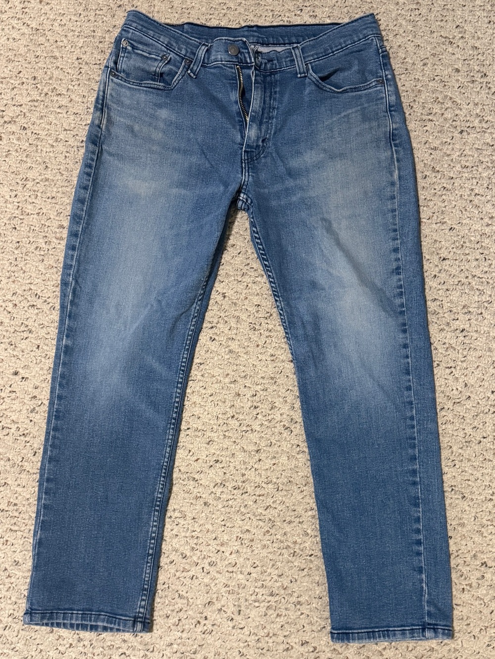 Levi's 514 Straight Fit Medium Wash Denim Blue Jeans Mens Size 33x30